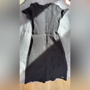 ALO Yoga Elegant Black Mini Dress